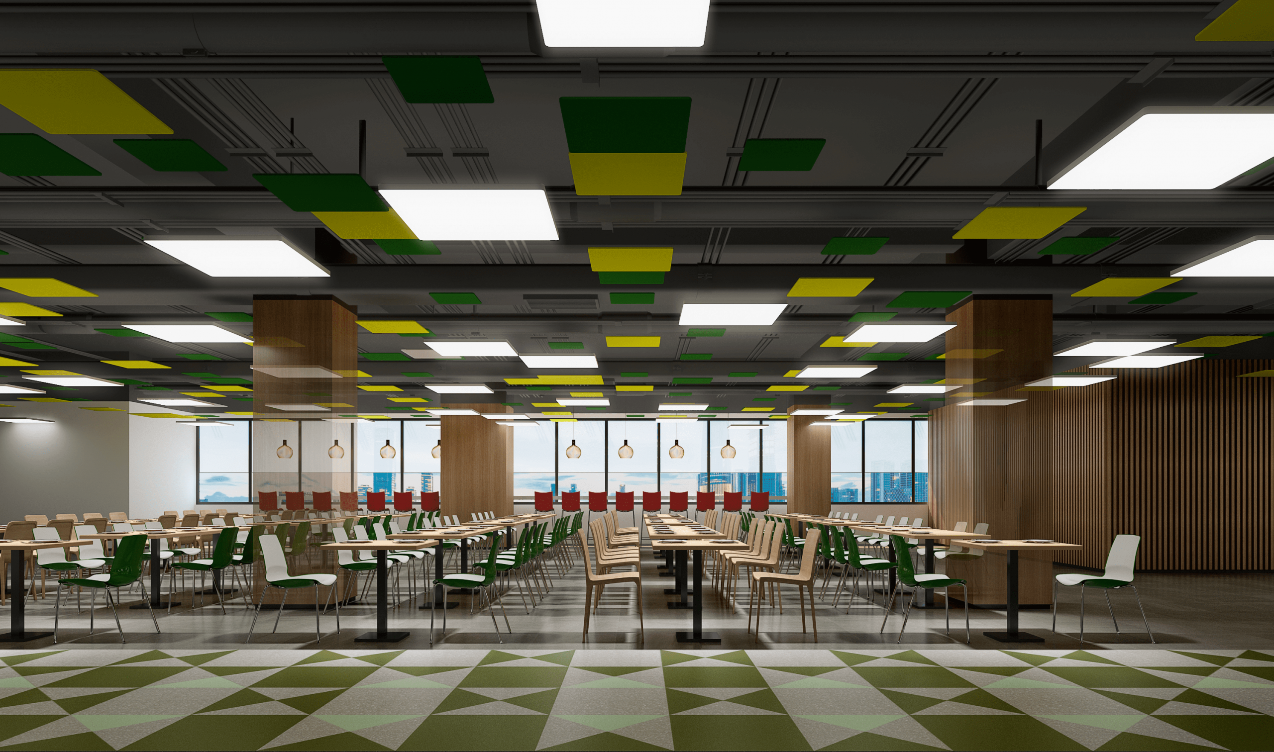 Read more about the article No one said that the staff canteen renderings can be designed like this.