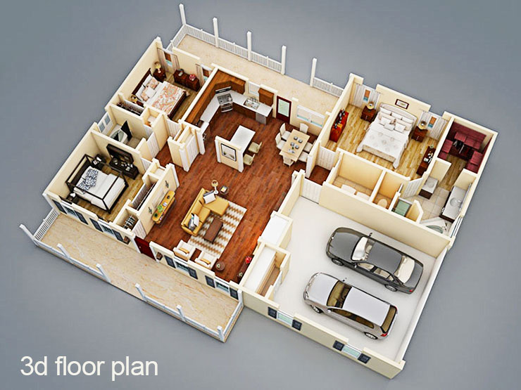 Read more about the article How to buy a realistic 3d apartment floor plan