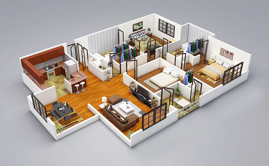 Read more about the article Interior designing presentation：Ideas on how to build a 3d floor plan