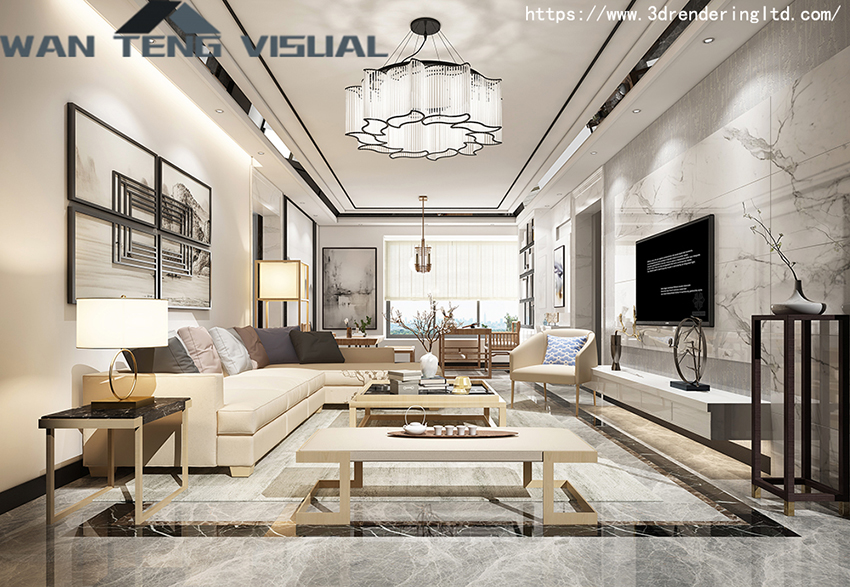 3D interior rendering