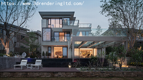 Read more about the article 3D villa exterior rendering And 3D Rendering Services